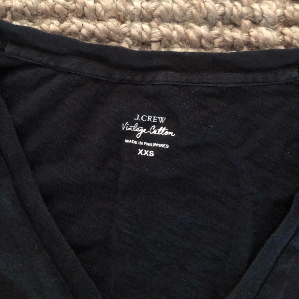 {SOLD} J. Crew Black Vintage Tee - Picture 2 of 2